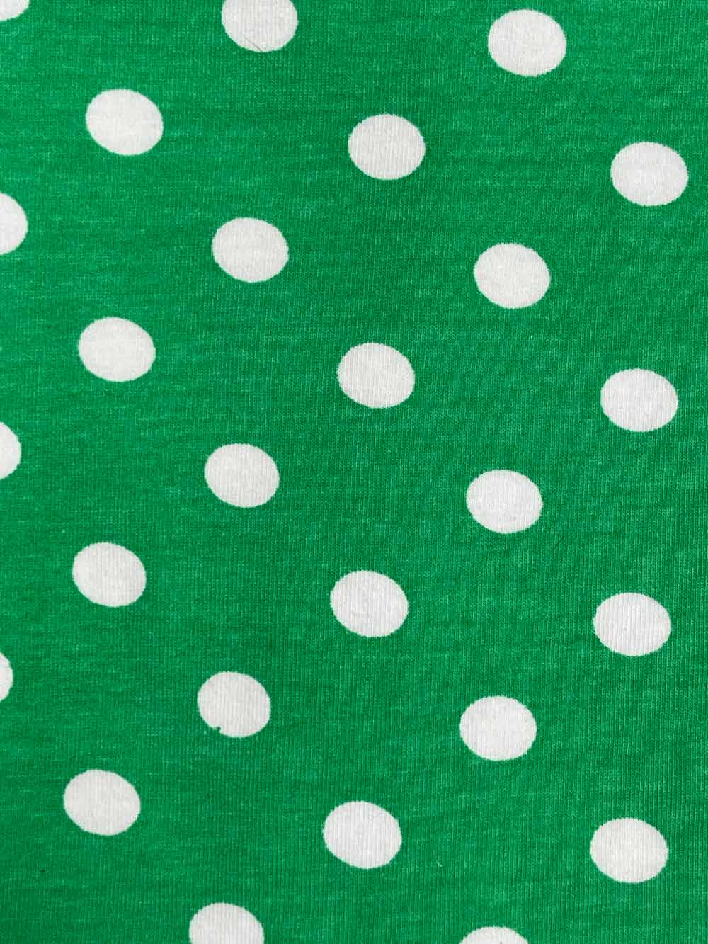 hair wrap - green polka dot